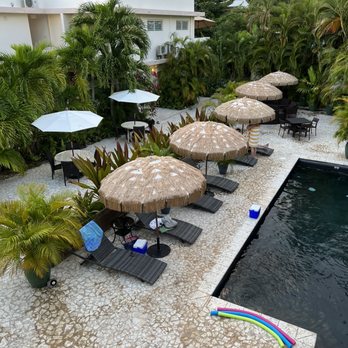 Malecon House - The pool and lounge area--taken from the roof as we were watching sunset. - Hotels Near Me - Vieques, Puerto Rico