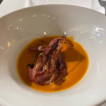 Il Chianti - Pumpkin Soup with bacon - Wine Bars Near Me - Rome, RM Il Chianti - Pumpkin Soup with bacon - Wine Bars Near Me - Rome, RM