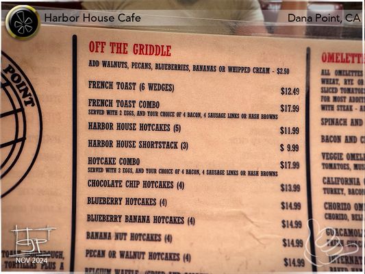 Menu photo 5 Harbor House Café Dana Point, CA Menu photo 5 Harbor House Café Dana Point, CA