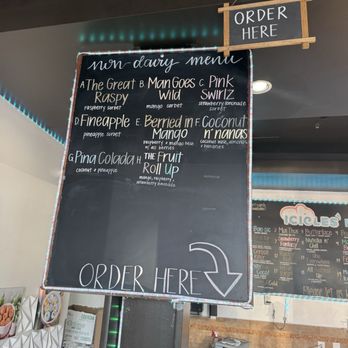 ICICLES - Dairy free menu - Ice Cream & Frozen Yogurt Near Me - Cupertino, California