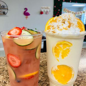 Newlife Nutricion - two drinks on a counter - Juice Bars & Smoothies Near Me - Bridgeton, New Jersey Newlife Nutricion - two drinks on a counter - Juice Bars & Smoothies Near Me - Bridgeton, New Jersey