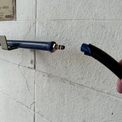 Stage Coach Car Wash - Hose came off foam brush leaving suds all over my pants.