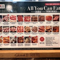 Yakiniku Cho Dang - Menu