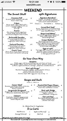 Menu photo 5 West 29th Restaurant and Bar Wheat Ridge, CO Menu photo 5 West 29th Restaurant and Bar Wheat Ridge, CO