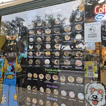 Peace Love And Little Donuts - Outside donut menu - Coffee Roasteries Near Me - St. Augustine, Florida