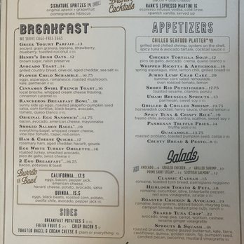 The Henry - Menu - New American Near Me - Phoenix, Arizona