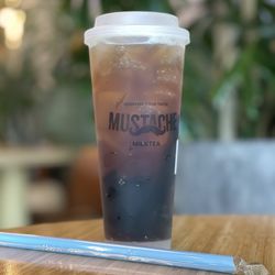Mustache Milk Tea - Wintermelon Roasted Oolong Tea - IG: @nelson_eats