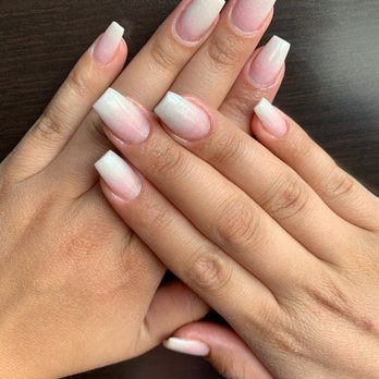 Legacy Nails and Spa - pink and white ombré acrylic set - Nail Salons Near Me - Reno, Nevada Legacy Nails and Spa - pink and white ombré acrylic set - Nail Salons Near Me - Reno, Nevada