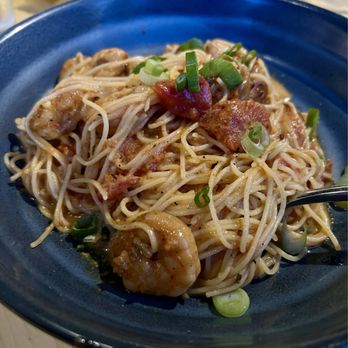 Kitchen Social - Blackened shrimp capellini - Cocktail Bars Near Me - Beachwood, Ohio Kitchen Social - Blackened shrimp capellini - Cocktail Bars Near Me - Beachwood, Ohio