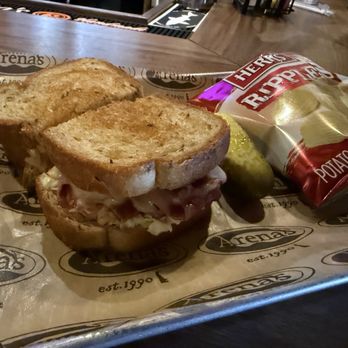 Arena's Pub - My Reuben's Reuben came with a pickle and chips. Excellent sandwich for the money. - Desserts Near Me - Rehoboth Beach, Delaware
