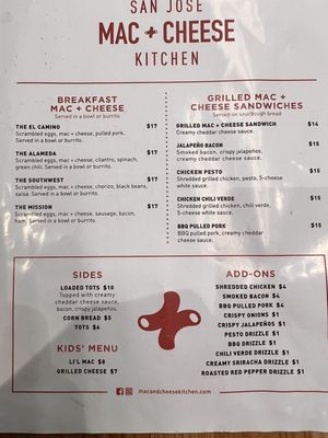 Menu photo 6 Mac + Cheese Kitchen San Jose, CA