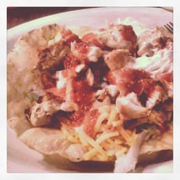 Taco Loco with chicken, Poblano's Mexican Grill