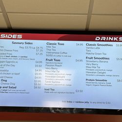 2026 menus