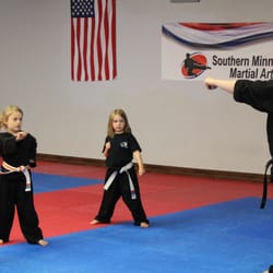 Southern Minnesota Martial Arts - Mr. J. Hough teaching 4 year olds. Good job Noah, Addison and Hayden!