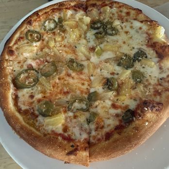 Blue Line Pizza - Jalapeño pineapple individual thin crust - Pizza Near Me - Danville, California Blue Line Pizza - Jalapeño pineapple individual thin crust - Pizza Near Me - Danville, California