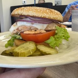 Livingston's Diner - Salmon Burger