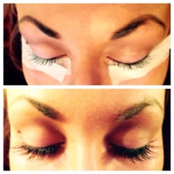 Wax N Lash Express - Before and after eyelash extensions