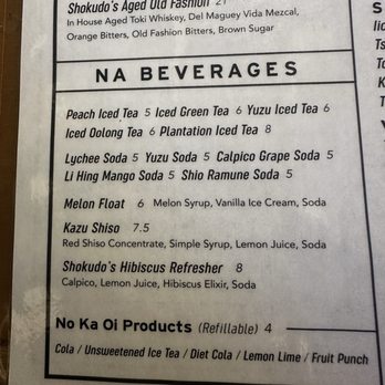 Kaimuki Shokudo - Pay attention to brand of colas! No Ka Oi drinks. - Japanese Near Me - Honolulu, Hawaii Kaimuki Shokudo - Pay attention to brand of colas! No Ka Oi drinks. - Japanese Near Me - Honolulu, Hawaii