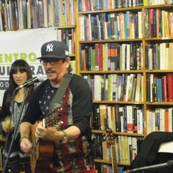 Libreria Barco De Papel - Workshops and presentations of Latin American  music. Here Cuban musician Jesus Alvarez introduces his creation, a crafted instrument.