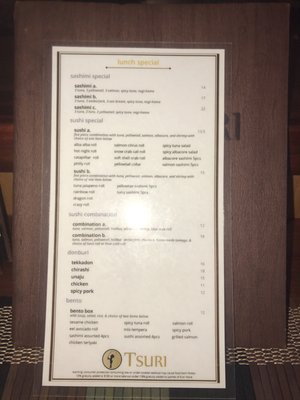 Menu photo 3 Tsuri Los Angeles, CA