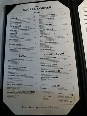 Menu photo 2 Social Corner Vancouver, BC