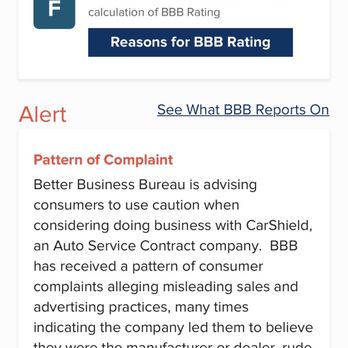CarShield - Alert for this company straight from BBB - Auto Repair Near Me
