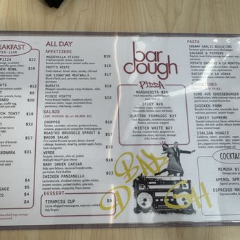 Bar Dough - Menu - Italian Near Me - Denver, Colorado