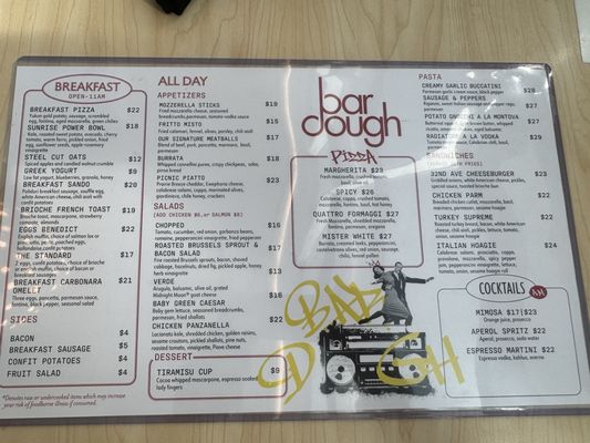 Menu photo 1 Bar Dough Denver, CO