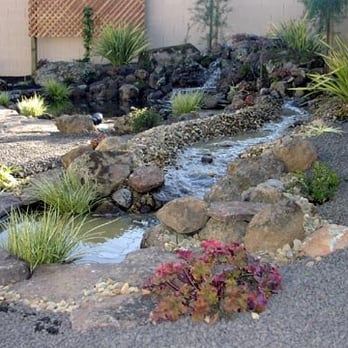 Vista Botanicals - a water feature in a garden - Landscaping Near Me - Turlock, California