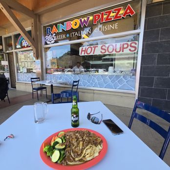 Rainbow Pizza - Beef straggonoff, delicious to the last bite - Greek Near Me - San Mateo, California Rainbow Pizza - Beef straggonoff, delicious to the last bite - Greek Near Me - San Mateo, California