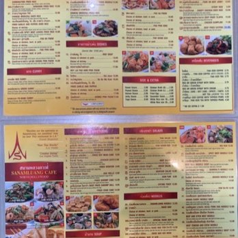 Sanamluang Cafe - Entire Menu - Thai Near Me - North Hollywood, California Sanamluang Cafe - Entire Menu - Thai Near Me - North Hollywood, California