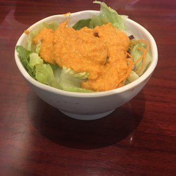 Kyoto Sushi - Salad with ginger dressing. If you don't like too much dressing on your salad, ask them to place it on the side. - Japanese Near Me - Bastrop, Texas Kyoto Sushi - Salad with ginger dressing. If you don't like too much dressing on your salad, ask them to place it on the side. - Japanese Near Me - Bastrop, Texas