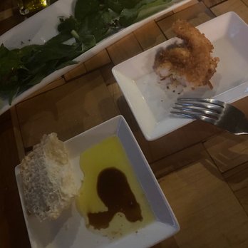 Federicos Grill - Coconut shrimp on the right, fresh bread with oil and vinegar on the left - Wine Bars Near Me - Fremont, California Federicos Grill - Coconut shrimp on the right, fresh bread with oil and vinegar on the left - Wine Bars Near Me - Fremont, California