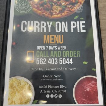 Curry On Pie - Pizza Near Me - Artesia, California