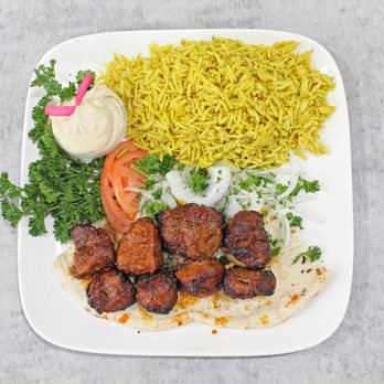 Shako Mako - a plate of meat and rice - Middle Eastern Near Me - Edmonton, Alberta Shako Mako - a plate of meat and rice - Middle Eastern Near Me - Edmonton, Alberta