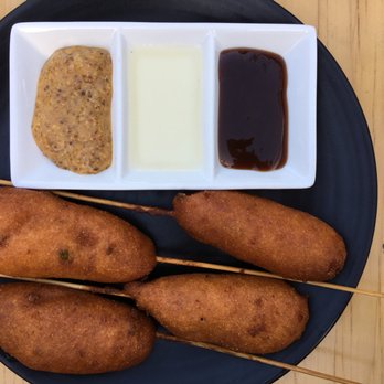 2145 Eats - corndogs = $9 - Pizza Near Me - Costa Mesa, California
