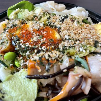 Hawaiian Poke - Medium bowl (3-fish) - Poke Near Me - Dublin, California