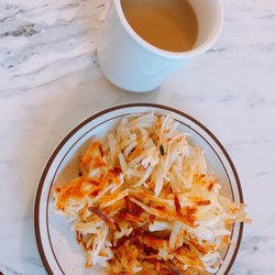 Riverside Family Restaurant - Hash brown and coffee great combination