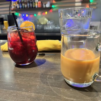 Orenda Cafe - Drinks, Sangria, water and Anodyne roaster house coffee - Breakfast & Brunch Near Me - Milwaukee, Wisconsin