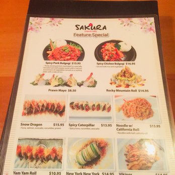 Sakura Sushi & Grill - the menu - Japanese Near Me - Cranbrook, British Columbia Sakura Sushi & Grill - the menu - Japanese Near Me - Cranbrook, British Columbia