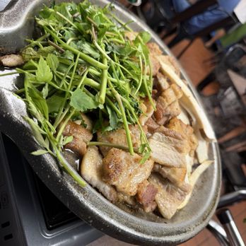Samgyeopjib - Minari Pork Belly Platter - Korean Near Me - Cerritos, California