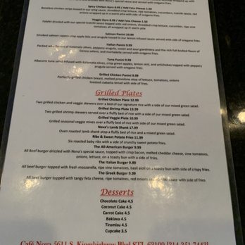 Cafe Nova - Menu - Coffee & Tea Near Me - Saint Louis, Missouri Cafe Nova - Menu - Coffee & Tea Near Me - Saint Louis, Missouri