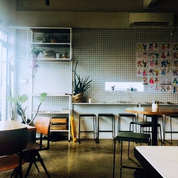 Blind Basket Cafe - Entrance corner with touch of industrial style - Cafes Near Me - Auckland, AUK