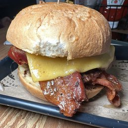 Gluten free bacon/cheese burger Gluten free bacon/cheese burger