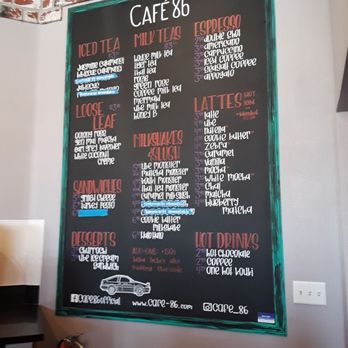 Cafe 86 - Menu - Desserts Near Me - Las Vegas, Nevada