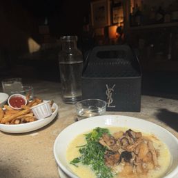 Shrimp and Grits & Fries Shrimp and Grits & Fries