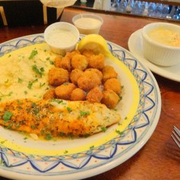 delicious catfish with okra & grits delicious catfish with okra & grits