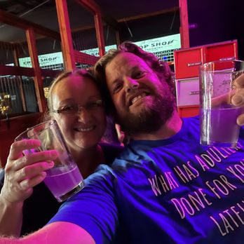 A-Town Chop Shop - The purple drink my wife an I had. - Axe Throwing Near Me - Atascadero, California A-Town Chop Shop - The purple drink my wife an I had. - Axe Throwing Near Me - Atascadero, California