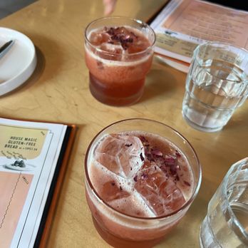 Ajja - Happy Tears. Reposado tequila, raspberry, cardamom, rose, and lime.  They had me at tequila. - Middle Eastern Near Me - Raleigh, North Carolina
