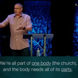 Journey Church - Franklin Indiana - We're all part of one body (the church), and the body needs all of its parts.